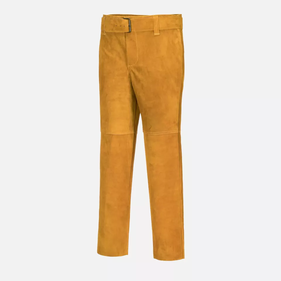 Portwest SW31TAR, FR Leather Welding Trousers, Tan, image 2, gallery thumbnail