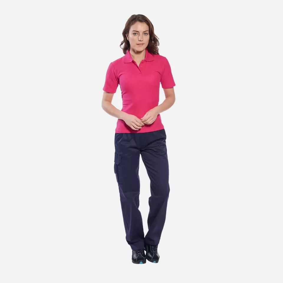 Portwest B209AQR, Naples Women's Polo Shirt, Aqua, image 2, gallery thumbnail