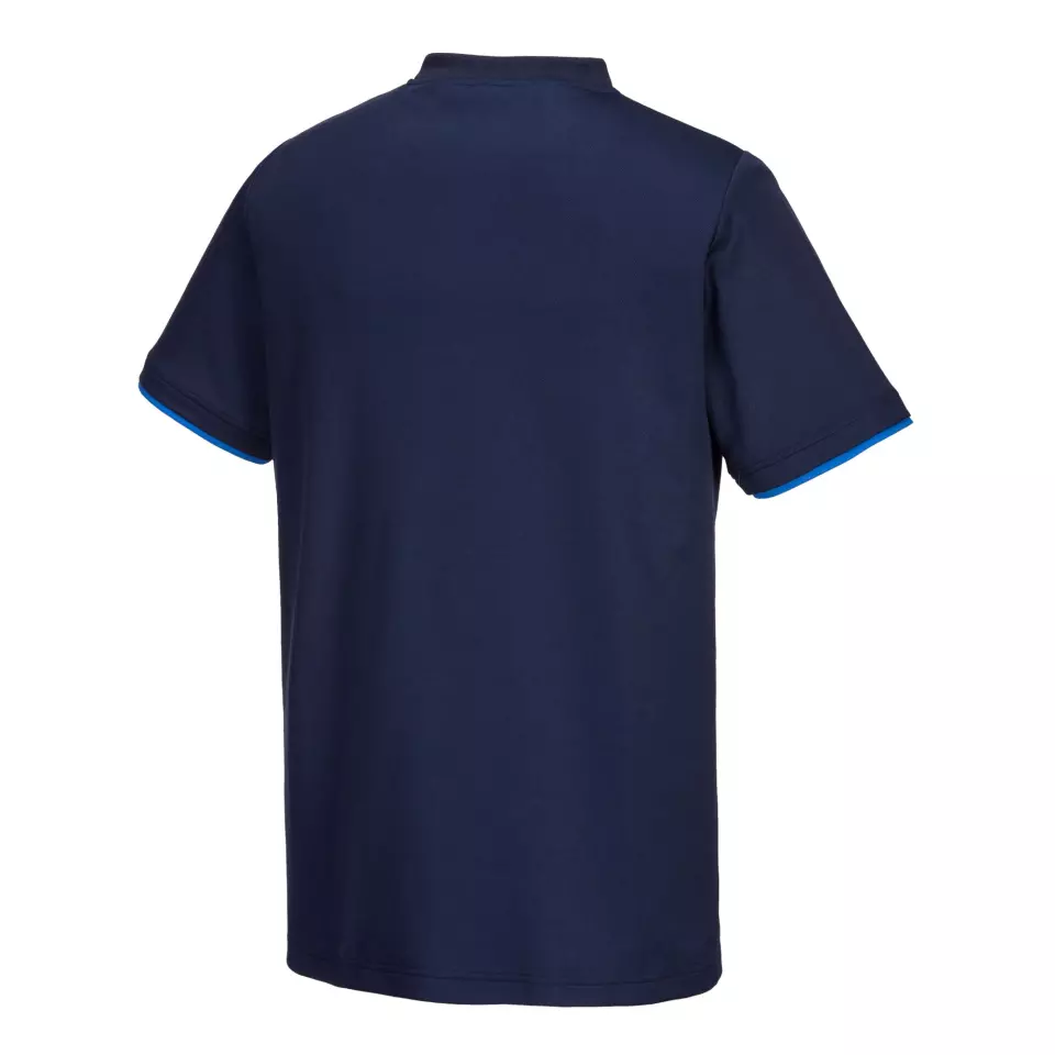 Portwest PW211NRR, PW2 Cotton Comfort T-Shirt S/S, Navy/Royal, image 3, gallery thumbnail