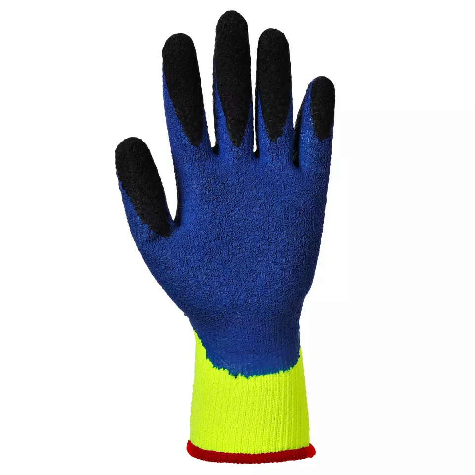 Portwest A185Y4R, Duo-Therm Glove, Yellow/Blue, image 3, gallery thumbnail