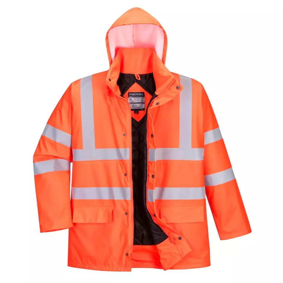Portwest S490ORR, Sealtex Ultra Hi-Vis Winter Jacket, Orange, image 1, gallery thumbnail