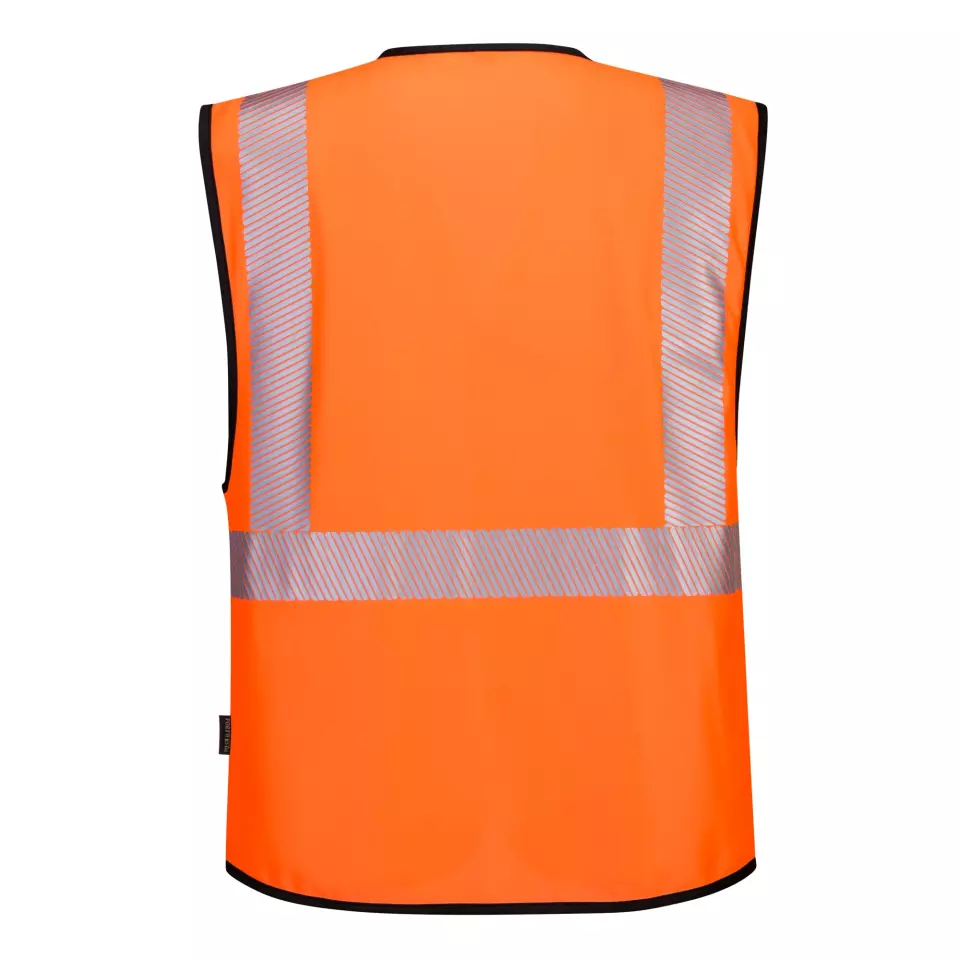 Portwest PW309OBR, PW3 Hi-Vis Executive Vest, Orange/Black, image 2, gallery thumbnail