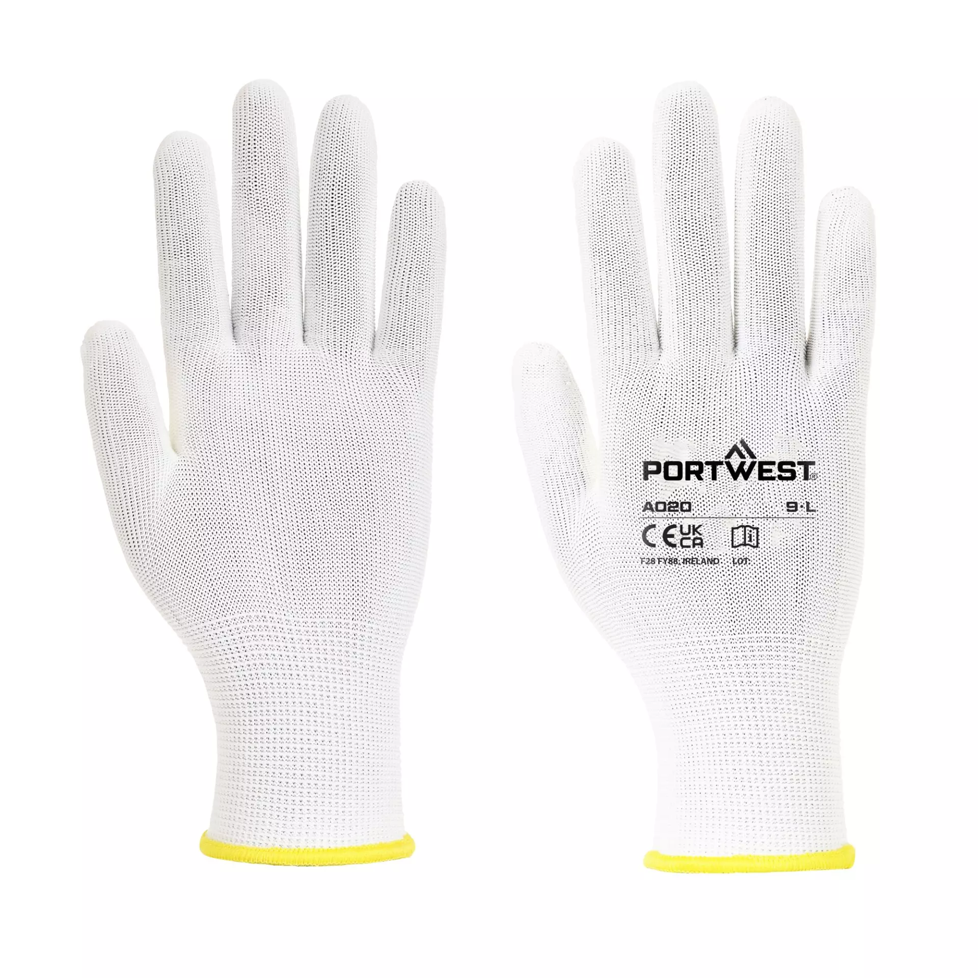 Portwest A020WHR, Assembly Glove, White, image 3