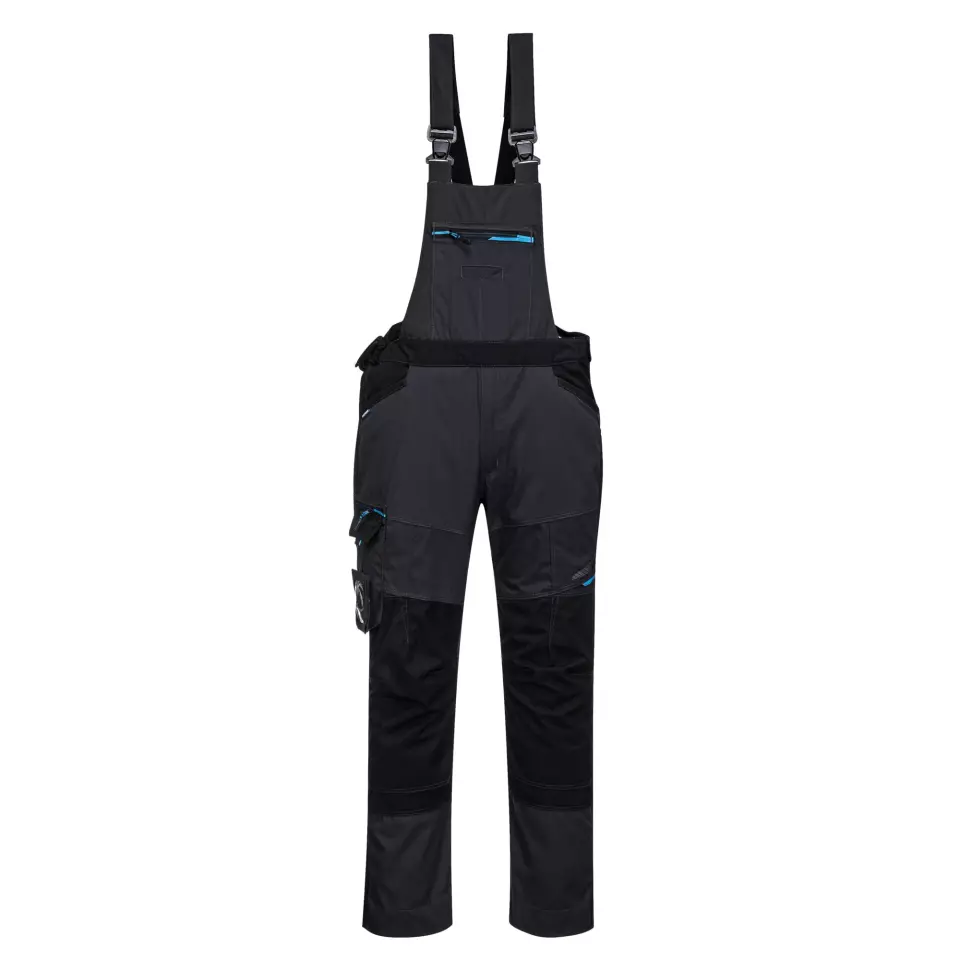 Portwest T704MGR, WX3 Bib and Brace, Metal Grey, image 1, gallery thumbnail