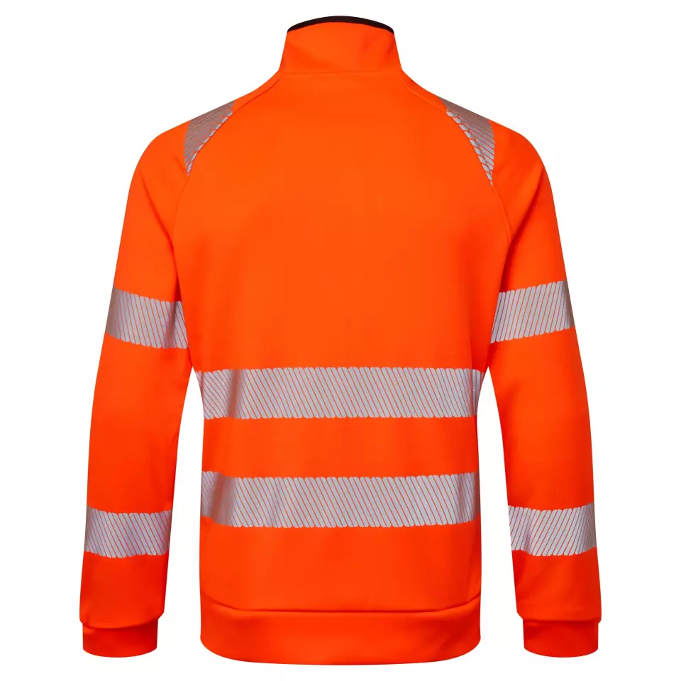 Portwest DX484OBR, DX4 Hi-Vis Hoodie, Orange/Black, image 2, gallery thumbnail