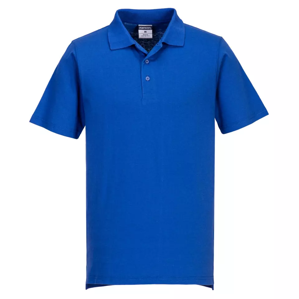 Portwest L210RBR, Lightweight Jersey Polo Shirt, Royal Blue, image 1, gallery thumbnail