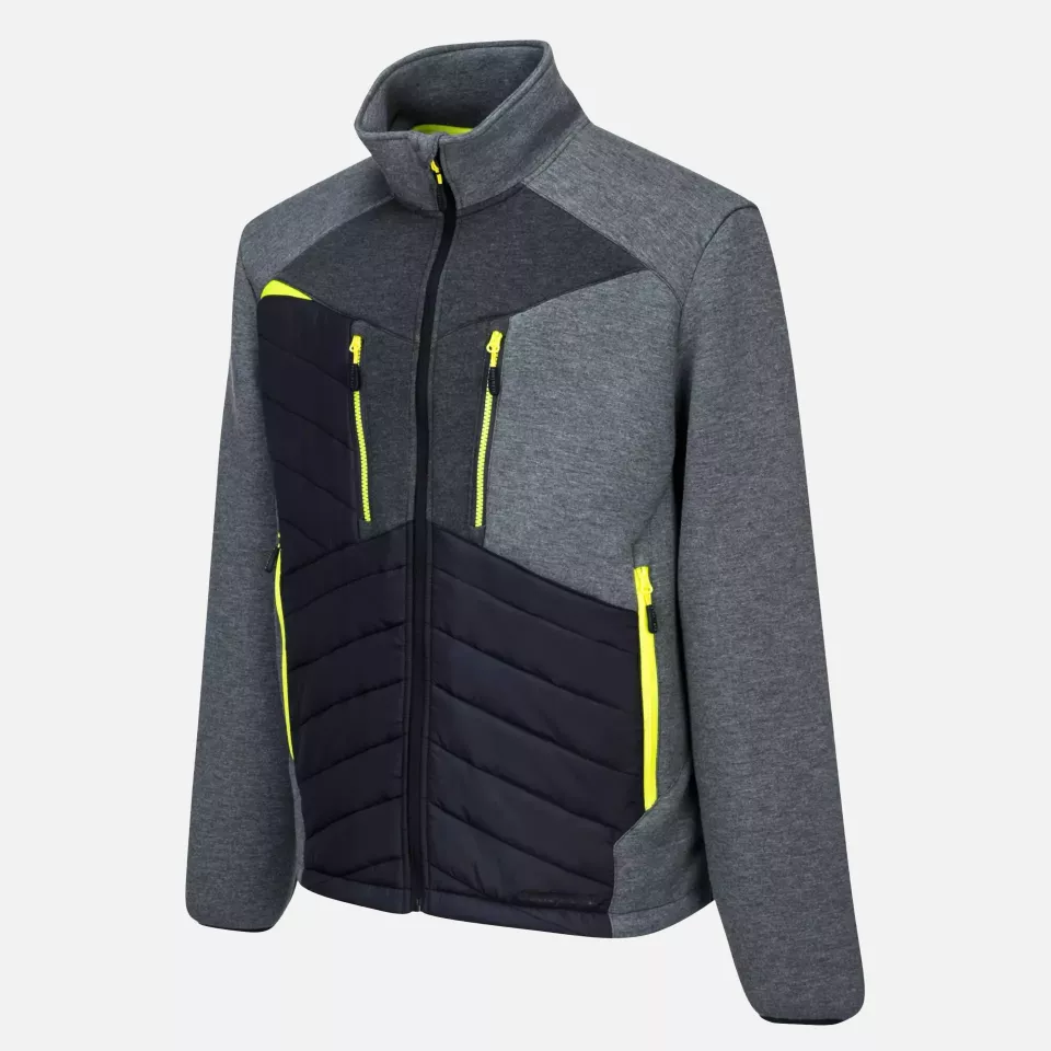 Portwest DX471MGR, DX4 Hybrid Baffle Jacket, Metal Grey, image 4, gallery thumbnail