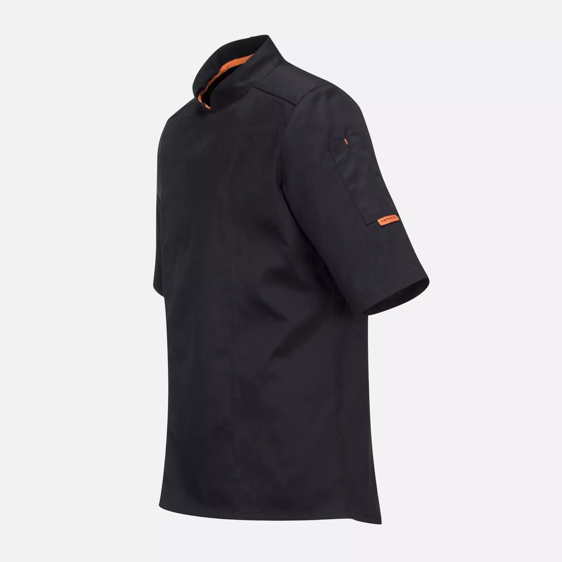 Portwest C746BKR, MeshAir Pro Stretch Kochjacke Kurzarm, Schwarz, image 2
