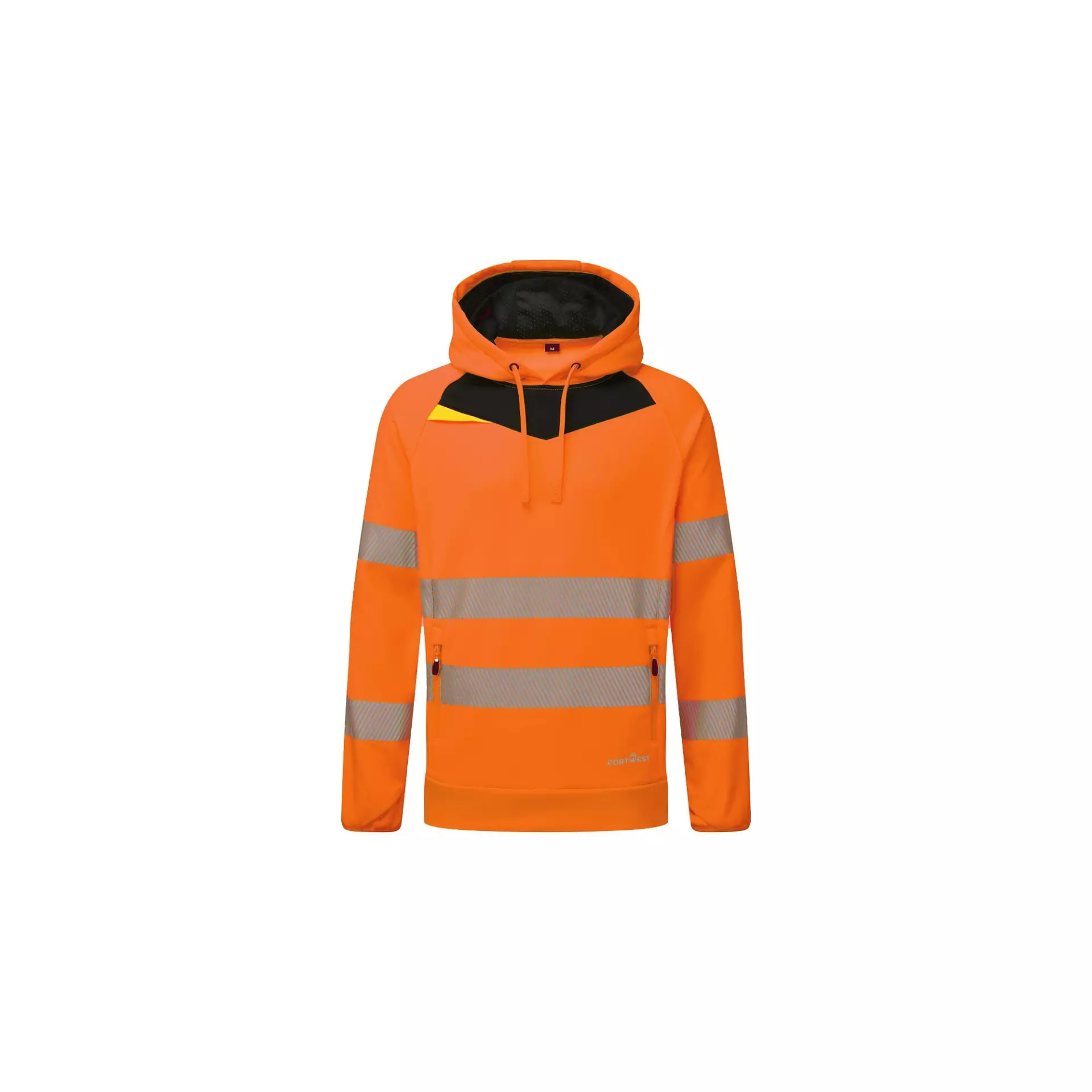 Portwest DX483OBR, DX4 Hi-Vis Kapuzenpullover, Orange/Schwarz, image 1
