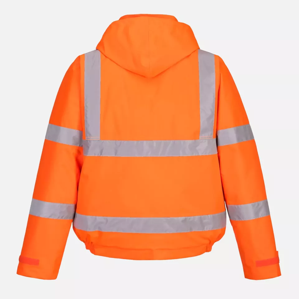 Portwest S463ORR, Hi-Vis Winter Bomber Jacket, Orange, image 2, gallery thumbnail