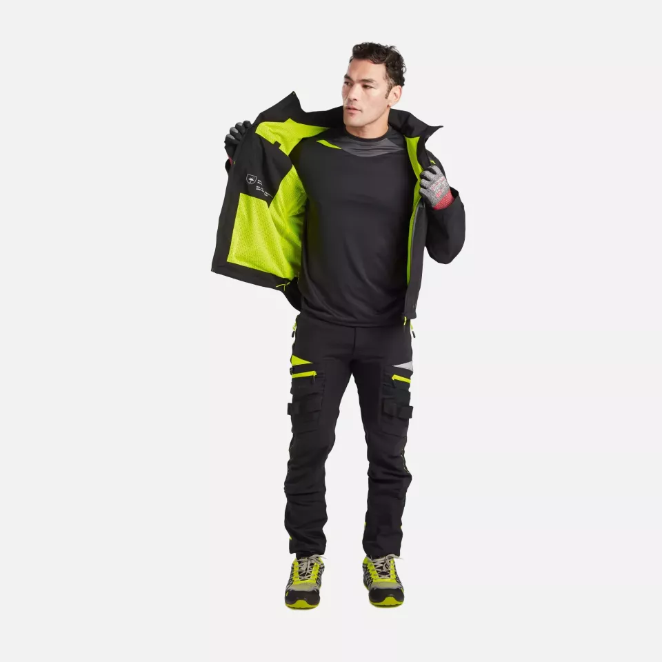 Portwest DX463BKR, DX4 Rain Jacket, Black, image 11, gallery thumbnail
