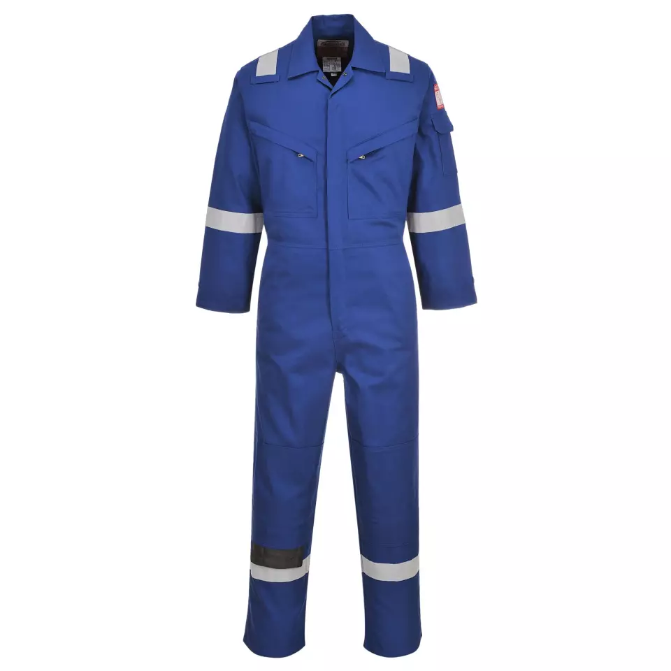 Portwest FR28RBR, Bizflame Work Light Weight Anti-Static FR Coverall 280g, Royal Blue