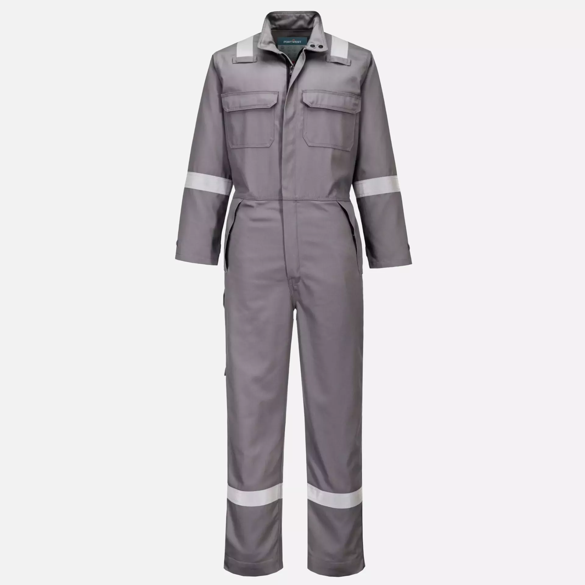 Portwest FR513GRR, Bizflame Work Chemical Resistant FR Coverall, Grey, image 1
