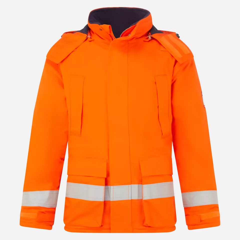 Portwest FR59ORR, Bizflame Work Anti-Static FR Winter Jacket, Orange, image 1, gallery thumbnail