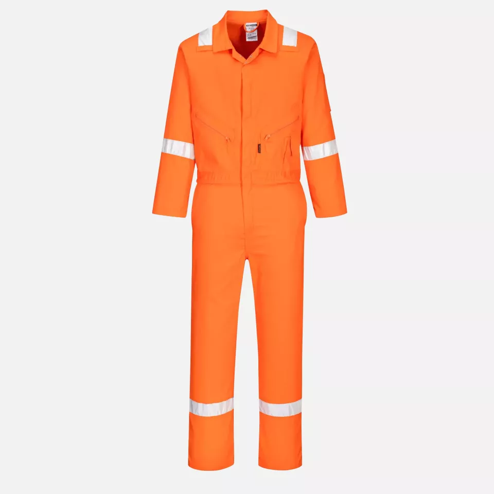Portwest C814ORR, Iona Cotton Coverall, Orange, image 1, gallery thumbnail