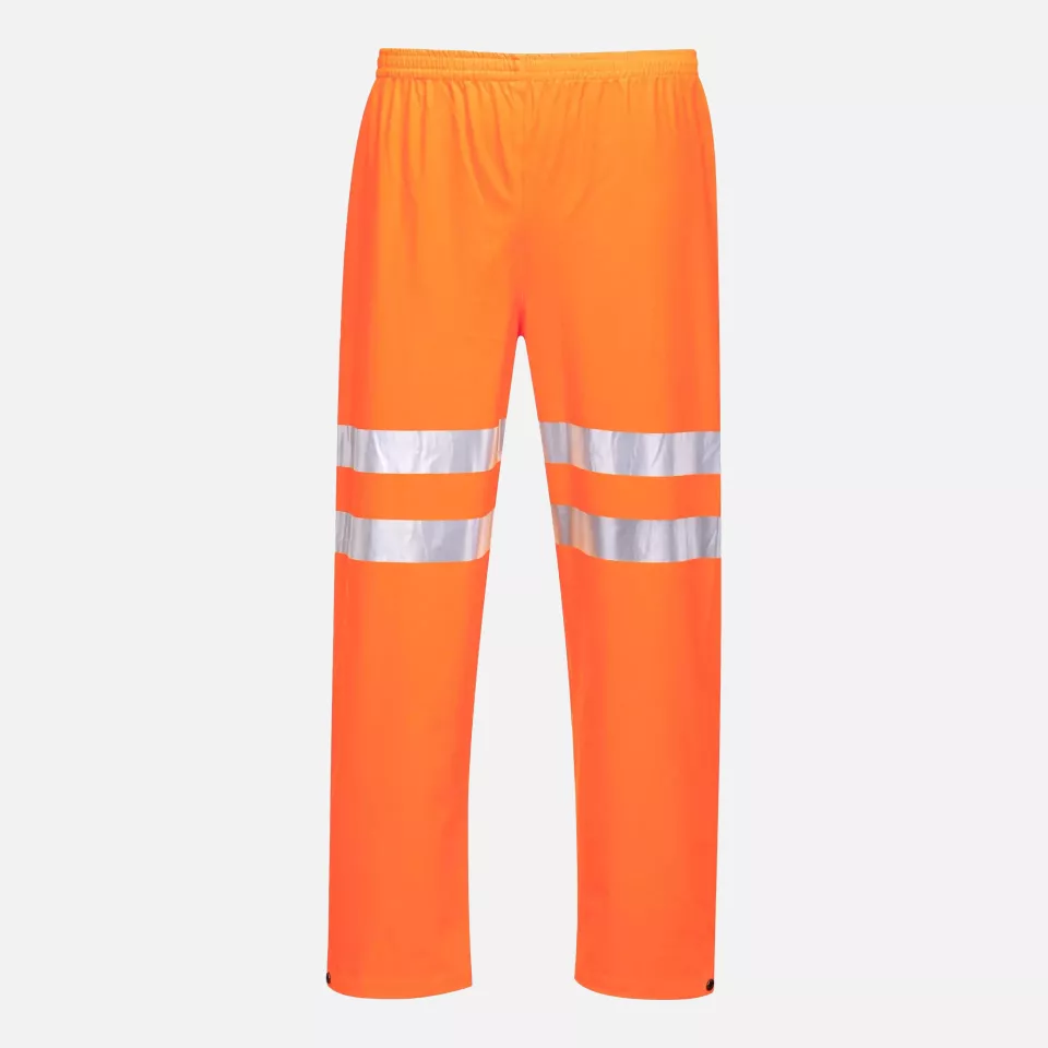 Portwest RT51ORR, Sealtex Ultra Hi-Vis Rain Trousers, Orange, image 1, gallery thumbnail