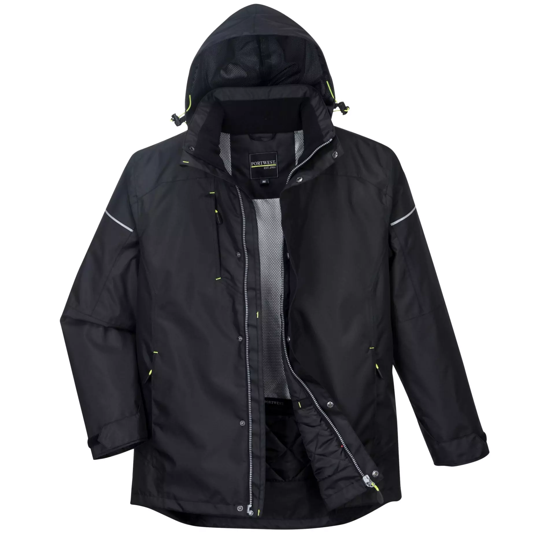Portwest PW362BKR, PW3 Winter Jacket, Black, image 3