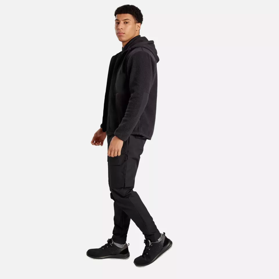 Portwest KX371BKR, KX3 Borg Fleece, Black, image 3, gallery thumbnail