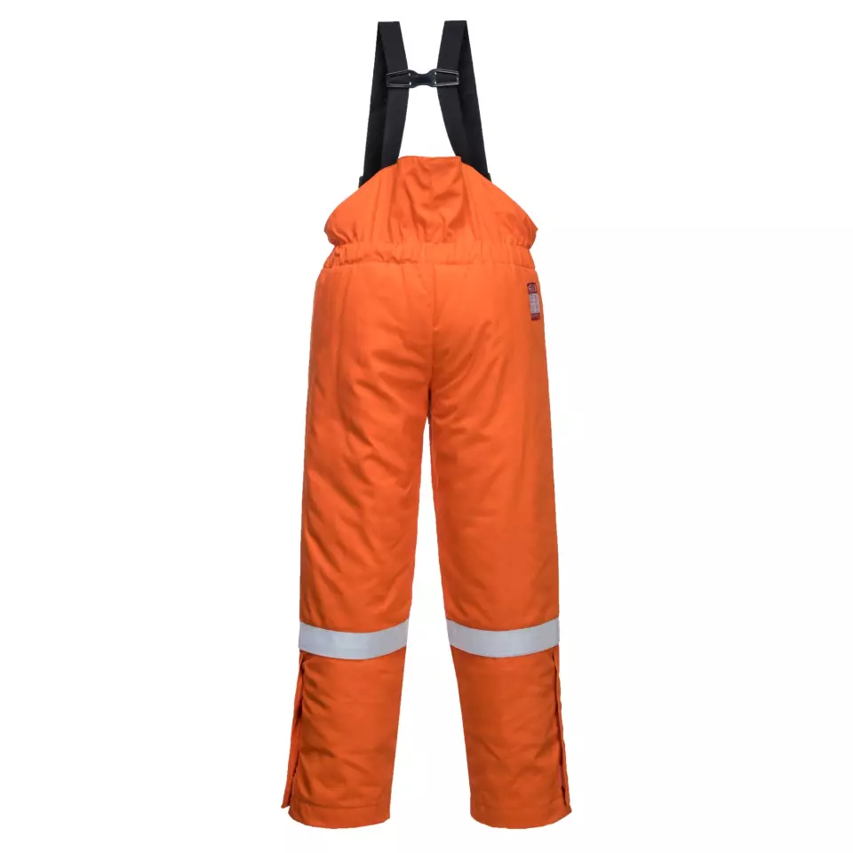 Portwest FR58ORR, FR Anti-Static Winter Salopettes, Orange, image 2, gallery thumbnail