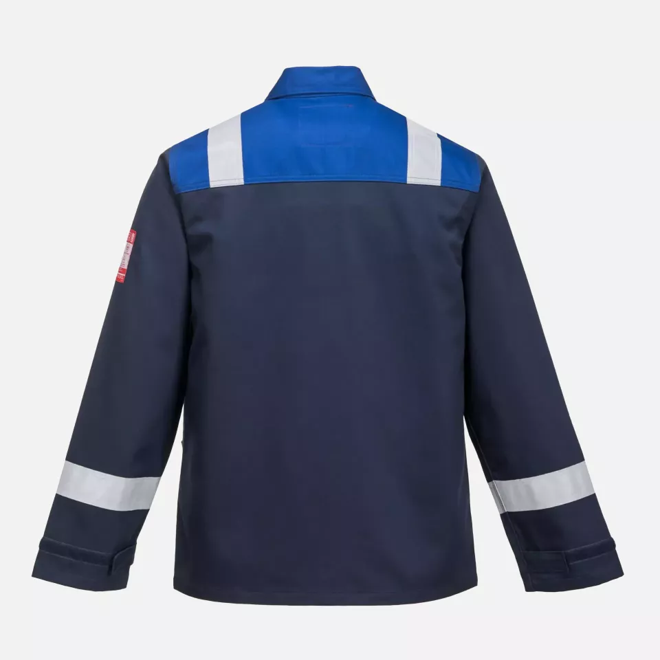 Portwest FR55NRR, Bizflame Work FR Jacket, Navy/Royal, image 2, gallery thumbnail