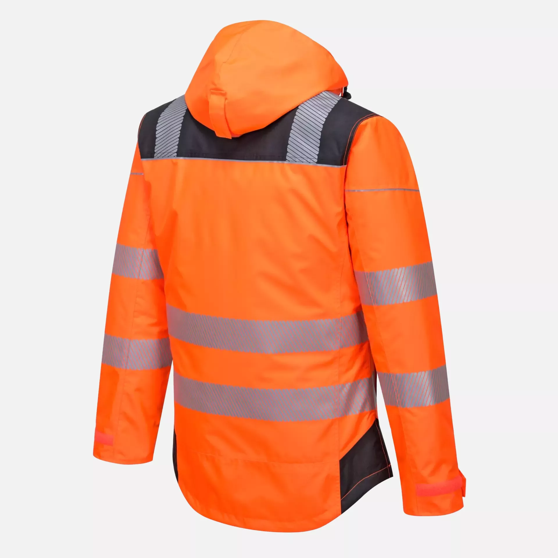 Portwest T400OBR, PW3 Hi-Vis Winter Jacket, Orange/Black, image 3