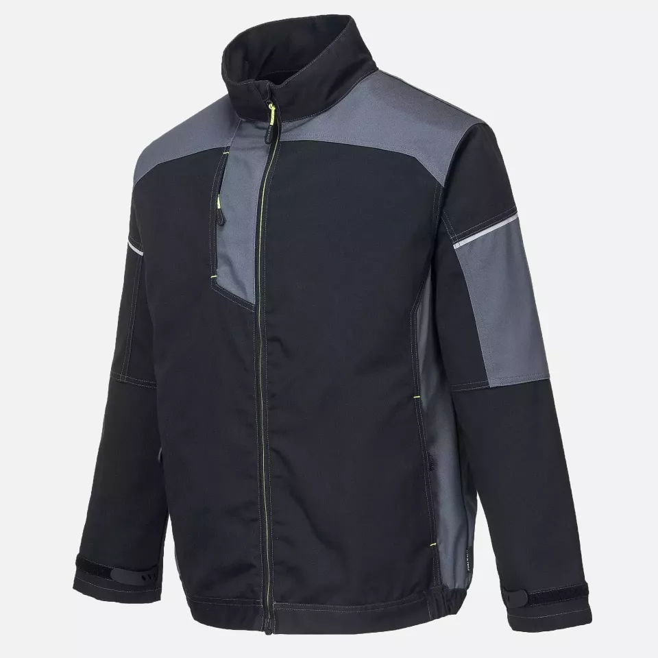 Portwest T603BZR, PW3 Work Jacket, Black/Zoom Grey, image 3, gallery thumbnail