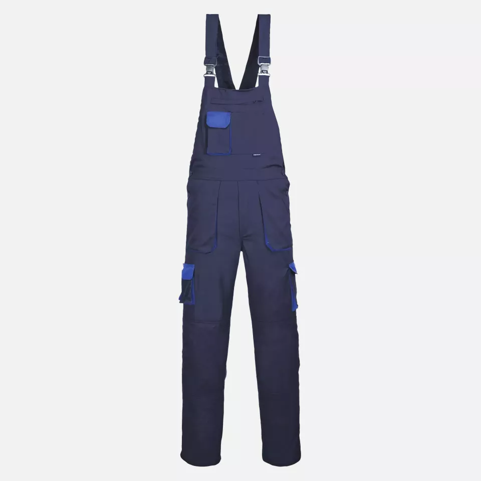 Portwest TX12NAR, Texo Contrast Bib and Brace, Navy, image 3, gallery thumbnail