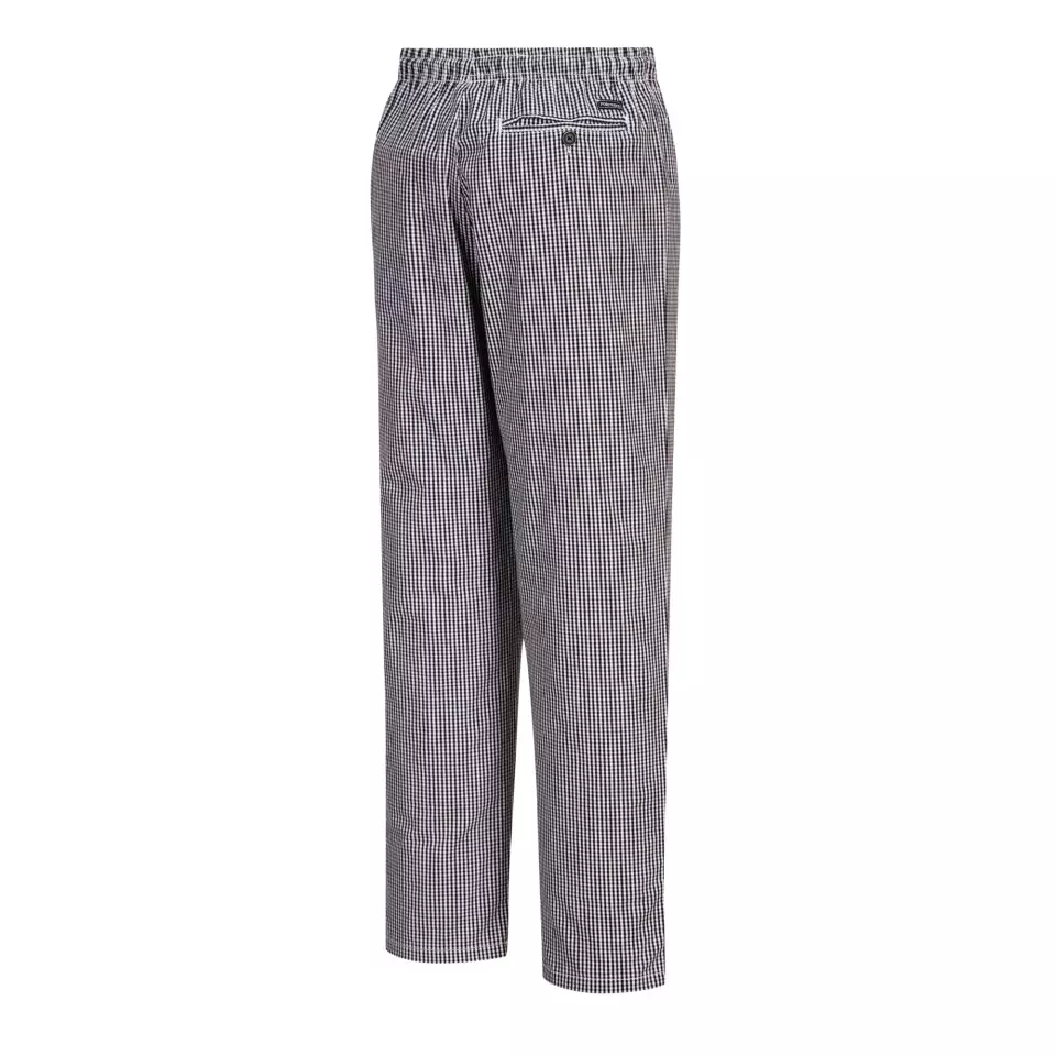 Portwest C079CKR, Chef's Bromley Trousers, Black Check, image 4, gallery thumbnail