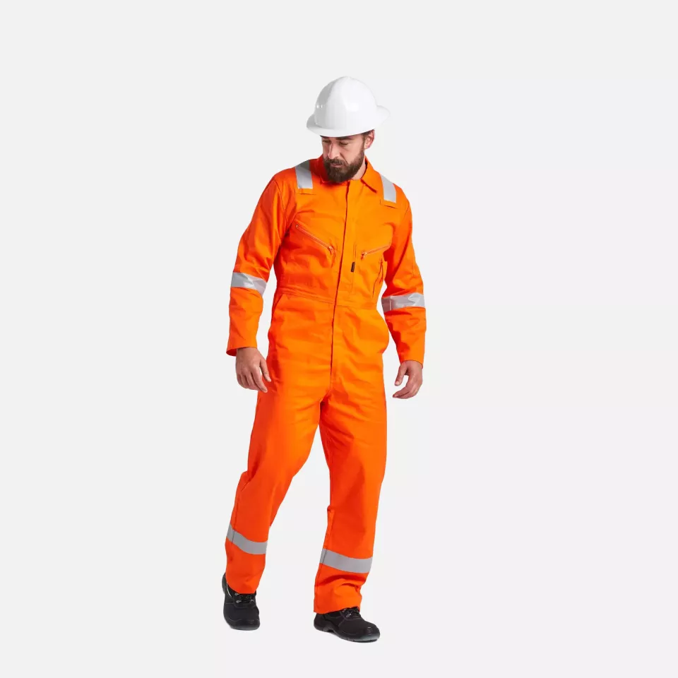 Portwest C814ORR, Iona Cotton Coverall, Orange, image 5, gallery thumbnail