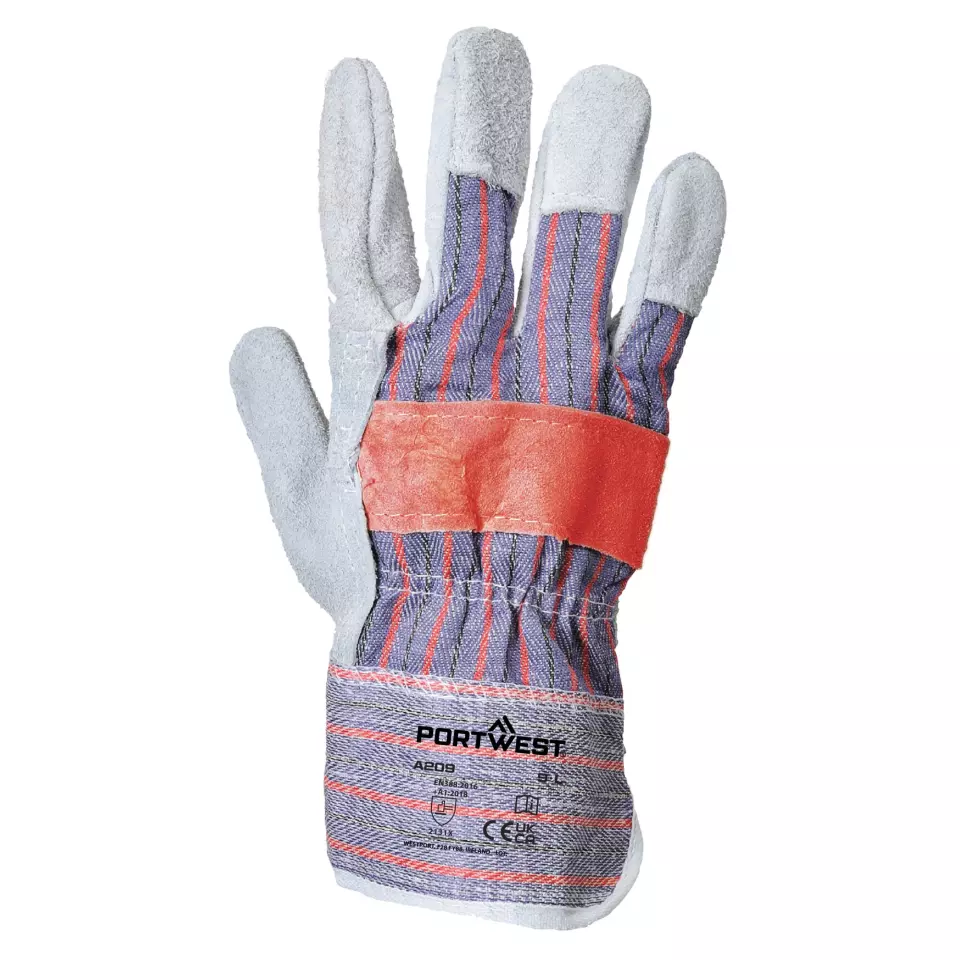 Portwest A209GRR, Classic Canadian Rigger Glove, Size XL, Grey, image 1, gallery thumbnail