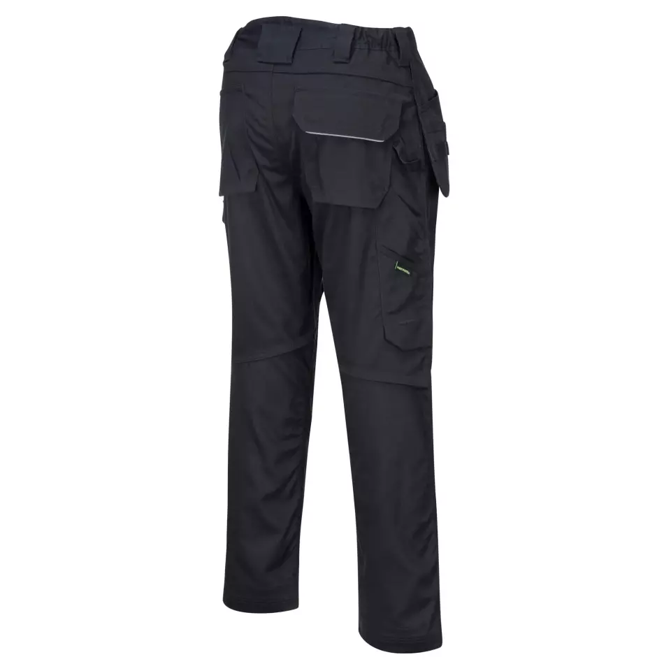 Portwest PW347BKR, PW3 Cotton Work Holster Trousers, Black, image 2, gallery thumbnail