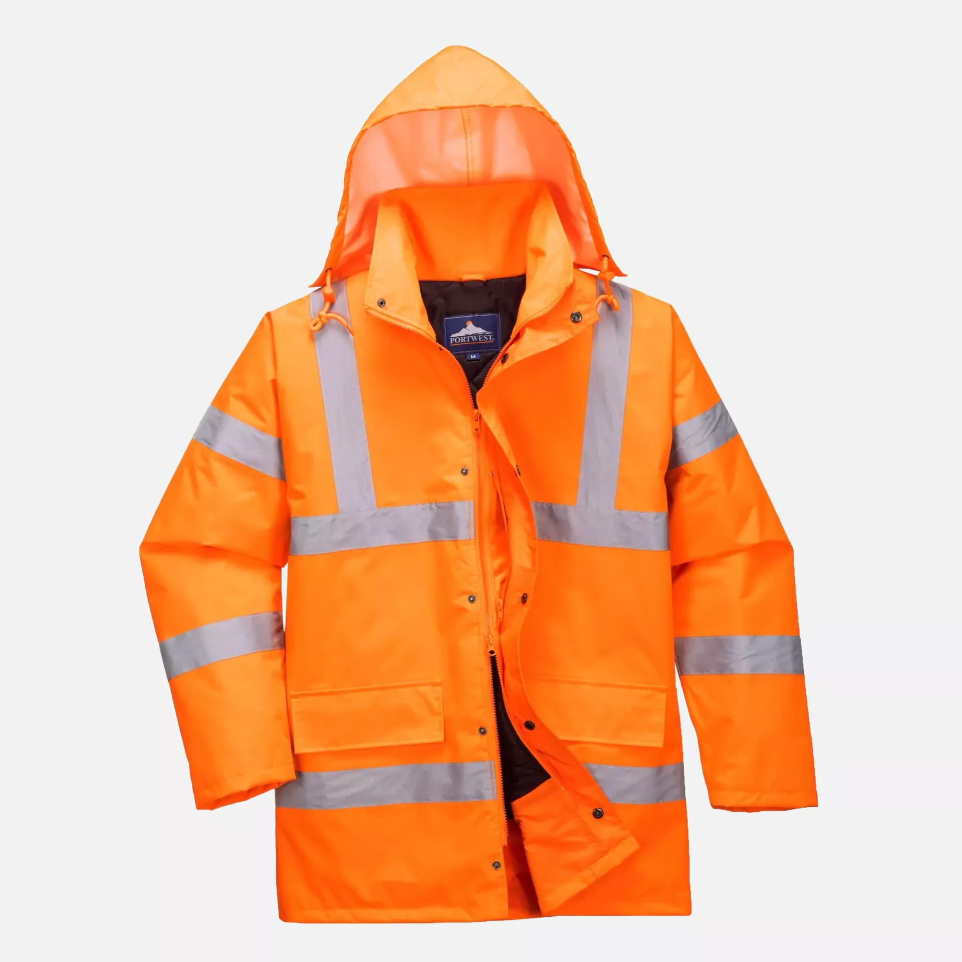 Portwest RT30ORR, Hi-Vis Winter Traffic Jacket, Orange, image 4