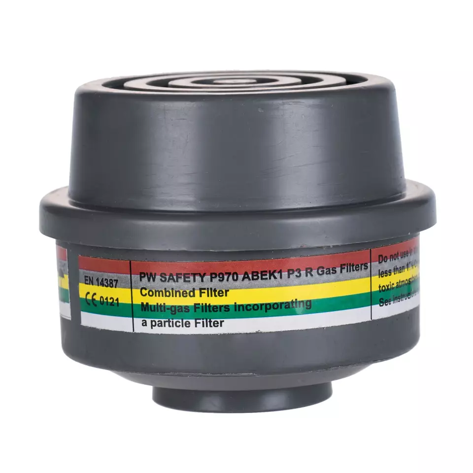 Portwest P970GRR, ABEK1P3 Combination Filter Special Thread Connection, Grey, image 1, gallery thumbnail