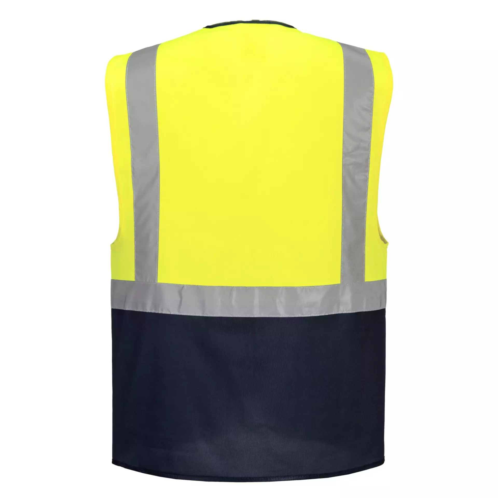 Portwest C476YBR, Warsaw Hi-Vis Contrast Executive Vest, Yellow/Black, image 2