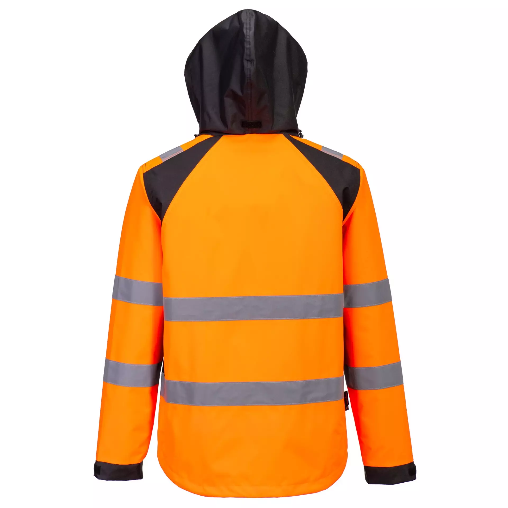 Portwest CD860OBR, WX2 Eco Hi-Vis Rain Jacket, Orange/Black, image 2