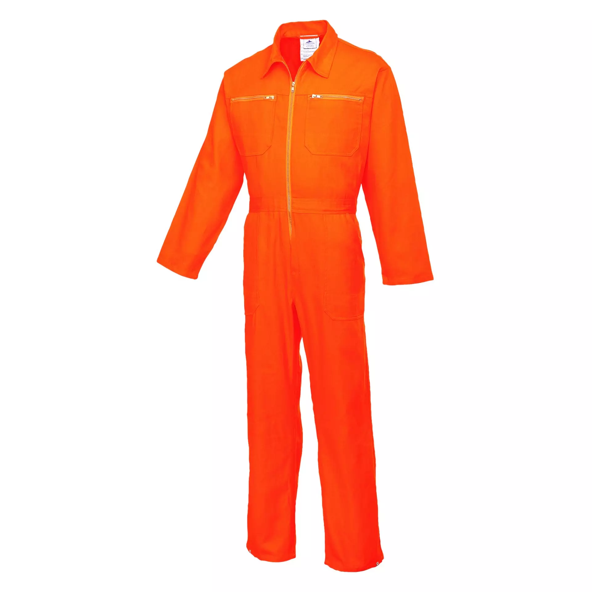 Portwest C811ORR, Cotton Boilersuit, Orange, image 1