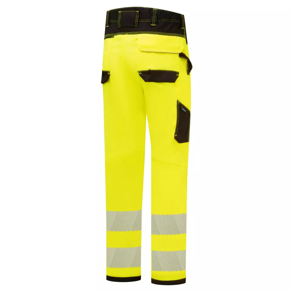 Portwest PW303YBR, PW3 Hi-Vis Lightweight Stretch Work Trousers, Yellow/Black, image 3, gallery thumbnail