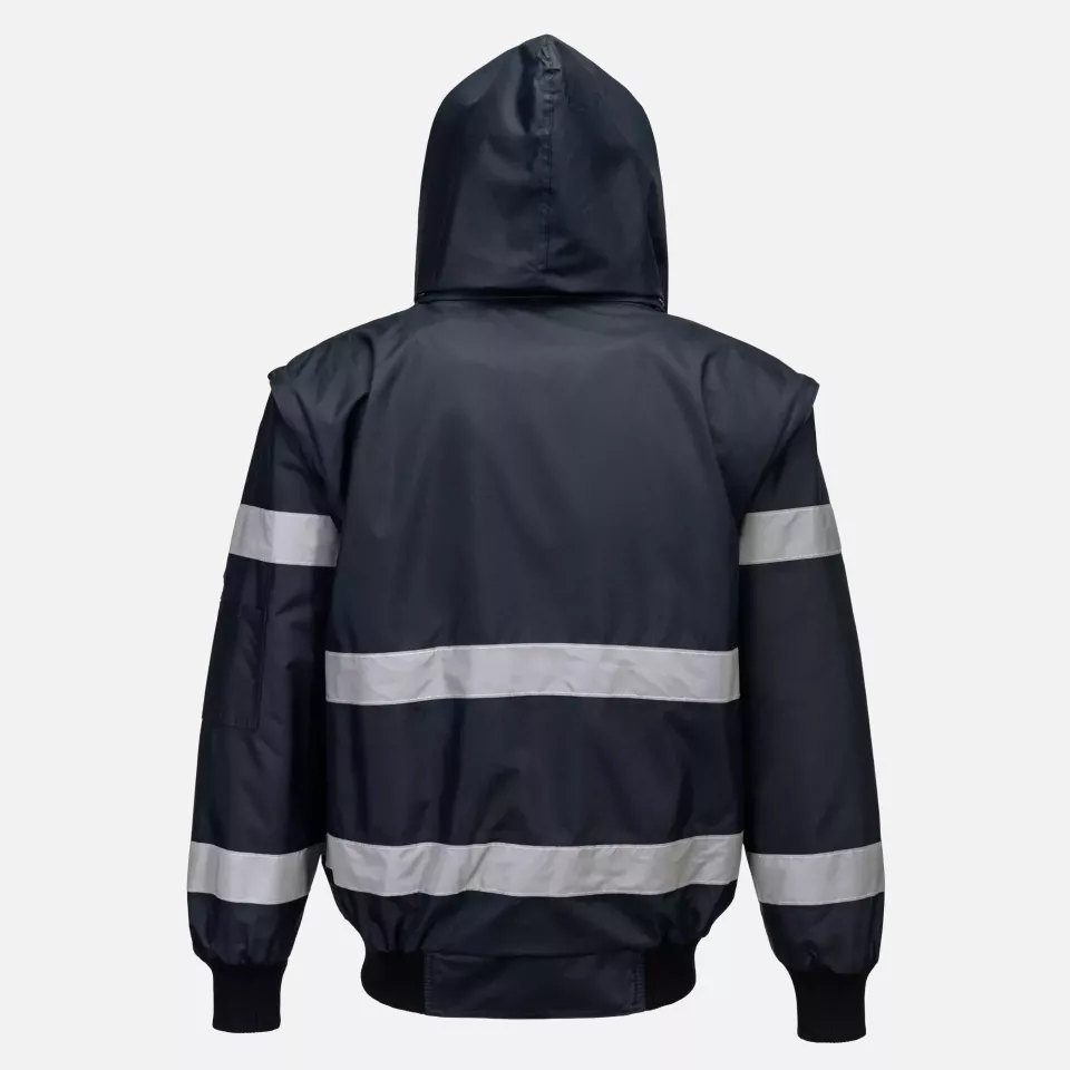Portwest S435NAR, Iona 4-in-1 Bomber Jacket, Navy, image 2, gallery thumbnail