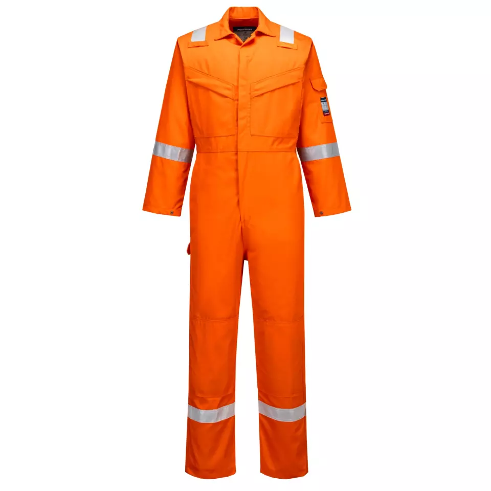 Portwest FF50ORR, Bizflame Work Aberdeen FR Coverall, Orange, image 1, gallery thumbnail