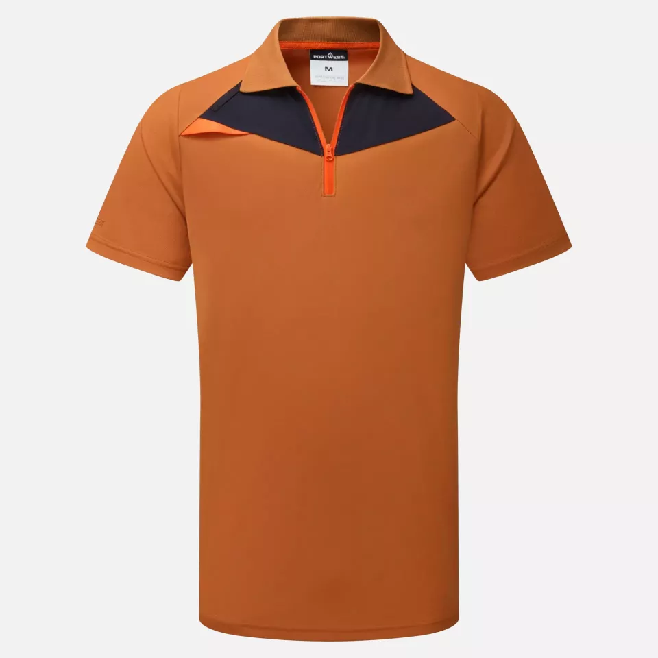 Portwest DX410RUR, DX4 Poloshirt Kurzarm, Rostrot, image 1, gallery thumbnail
