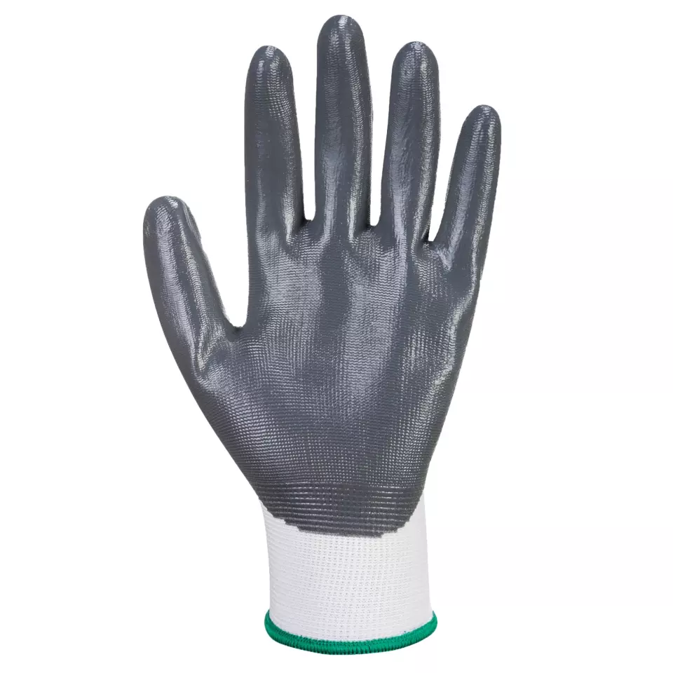 Portwest VB310W7R, Vending Flexo Grip Glove, White/Grey, image 2, gallery thumbnail