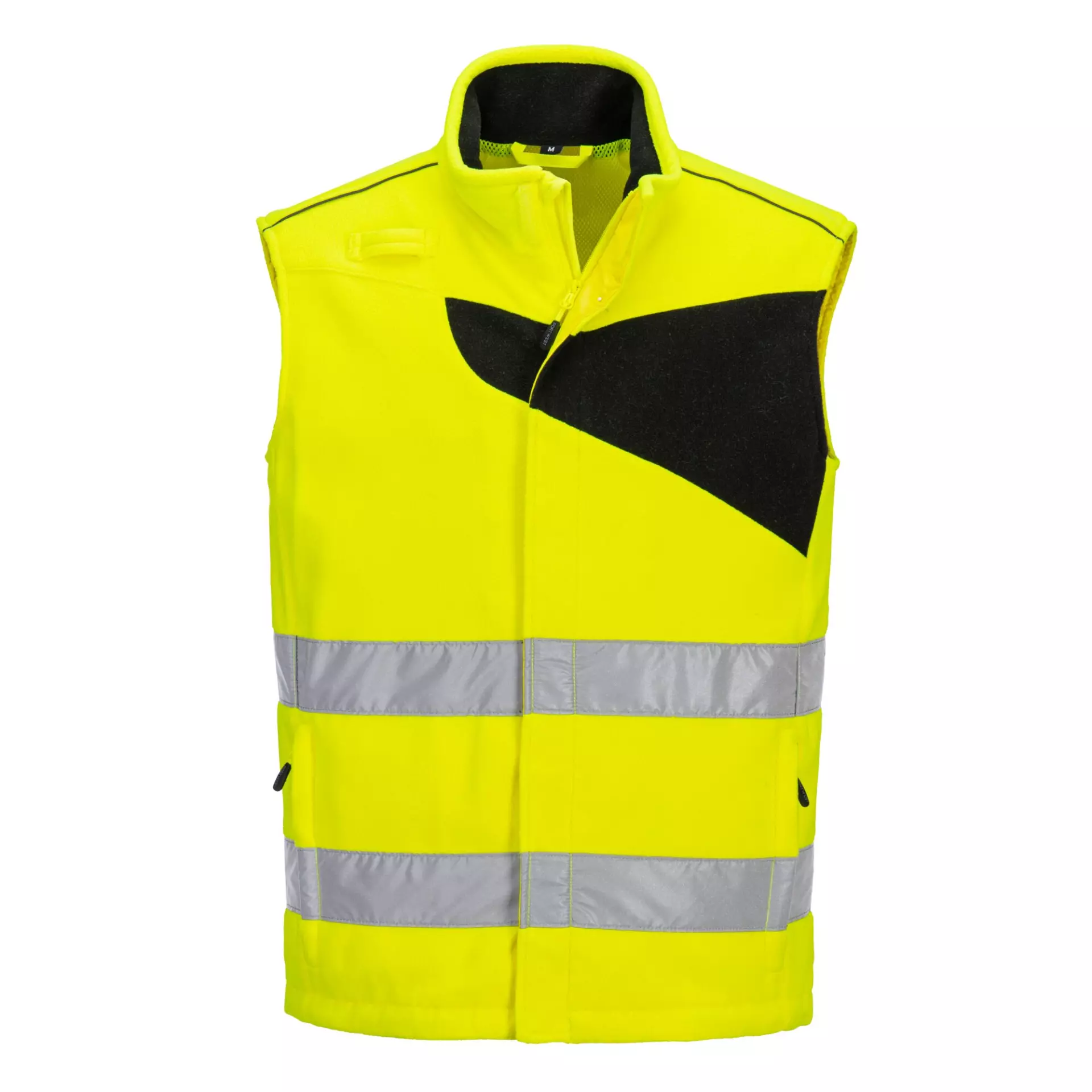 Portwest PW231YBR, PW2 Hi-Vis Fleece Bodywarmer, Yellow/Black, image 1