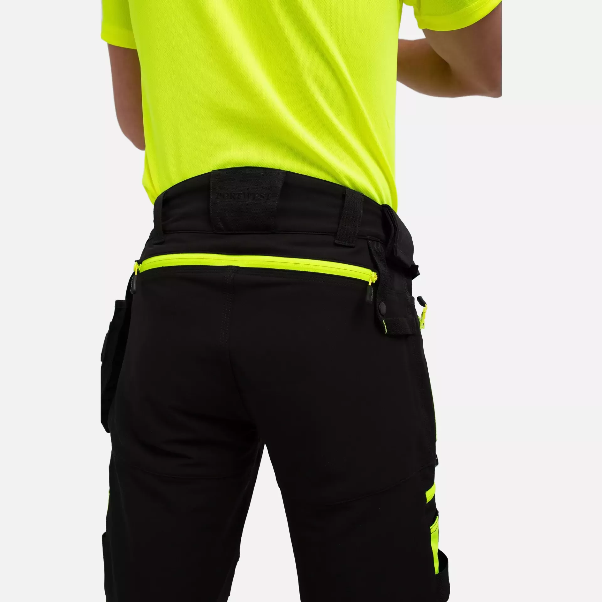 Portwest DX440BKR, DX4 Detachable Holster Pocket Trousers, Black, image 2