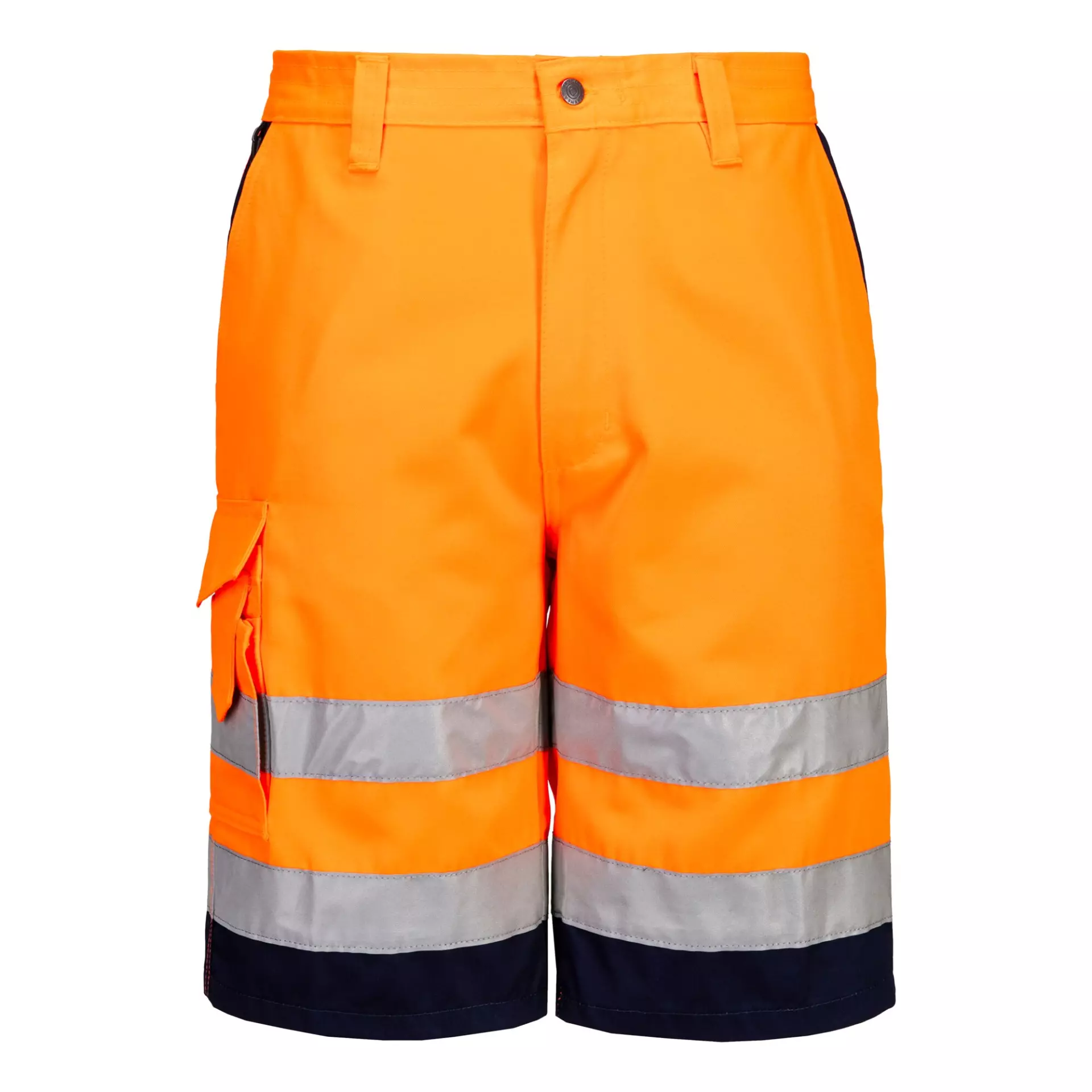 Portwest E043ONR, Hi-Vis Contrast Shorts, Orange/Navy, image 1