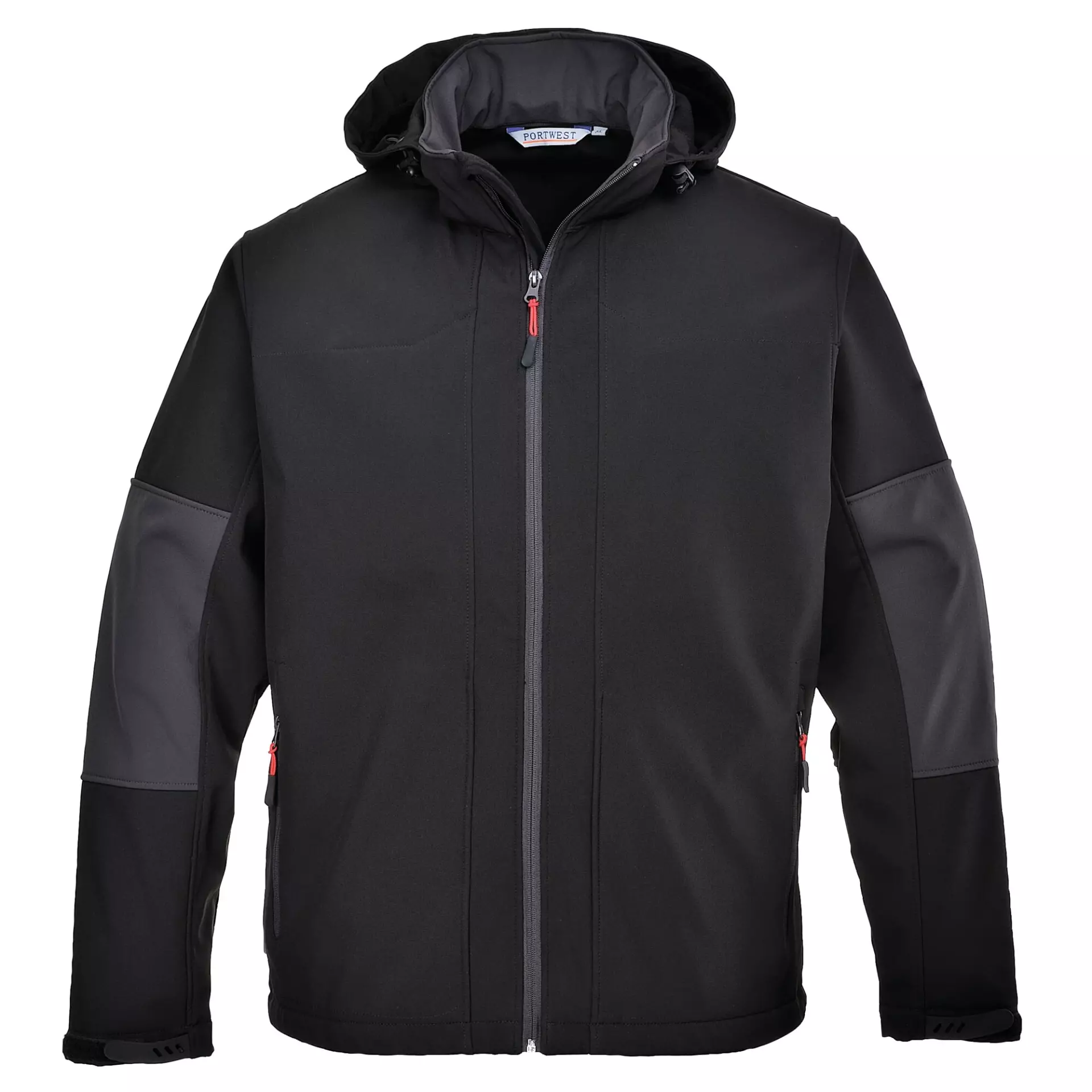 Portwest TK53BKR, Hooded Softshell (3L), Black, image 1