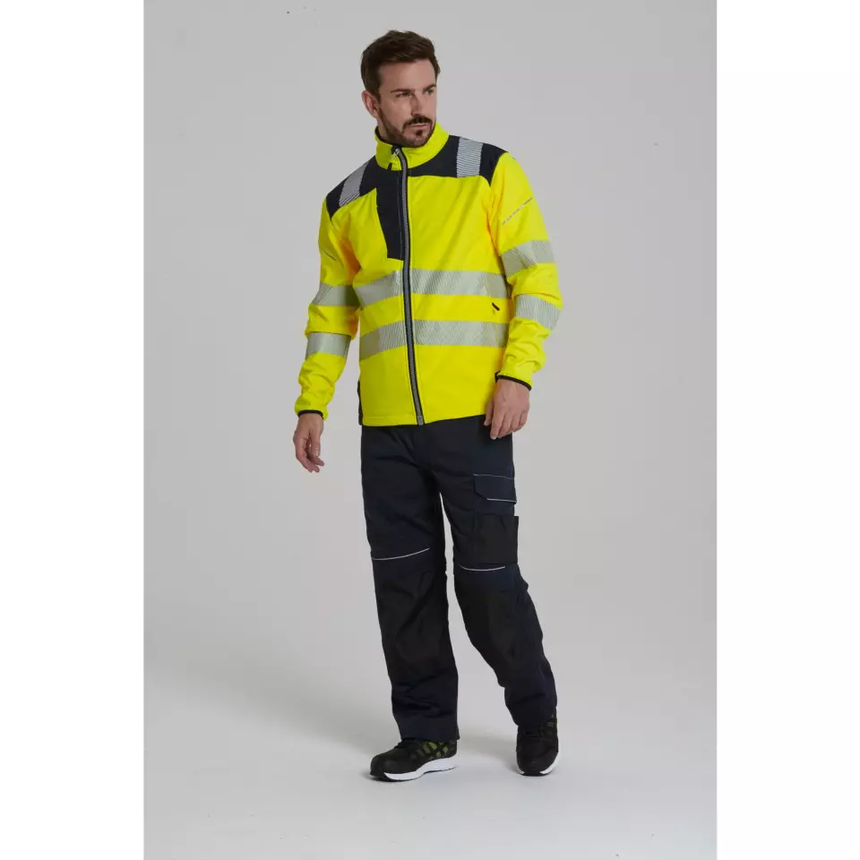 Portwest T402YBR, PW3 Hi-Vis Softshell (3L), Yellow/Black, image 11, gallery thumbnail