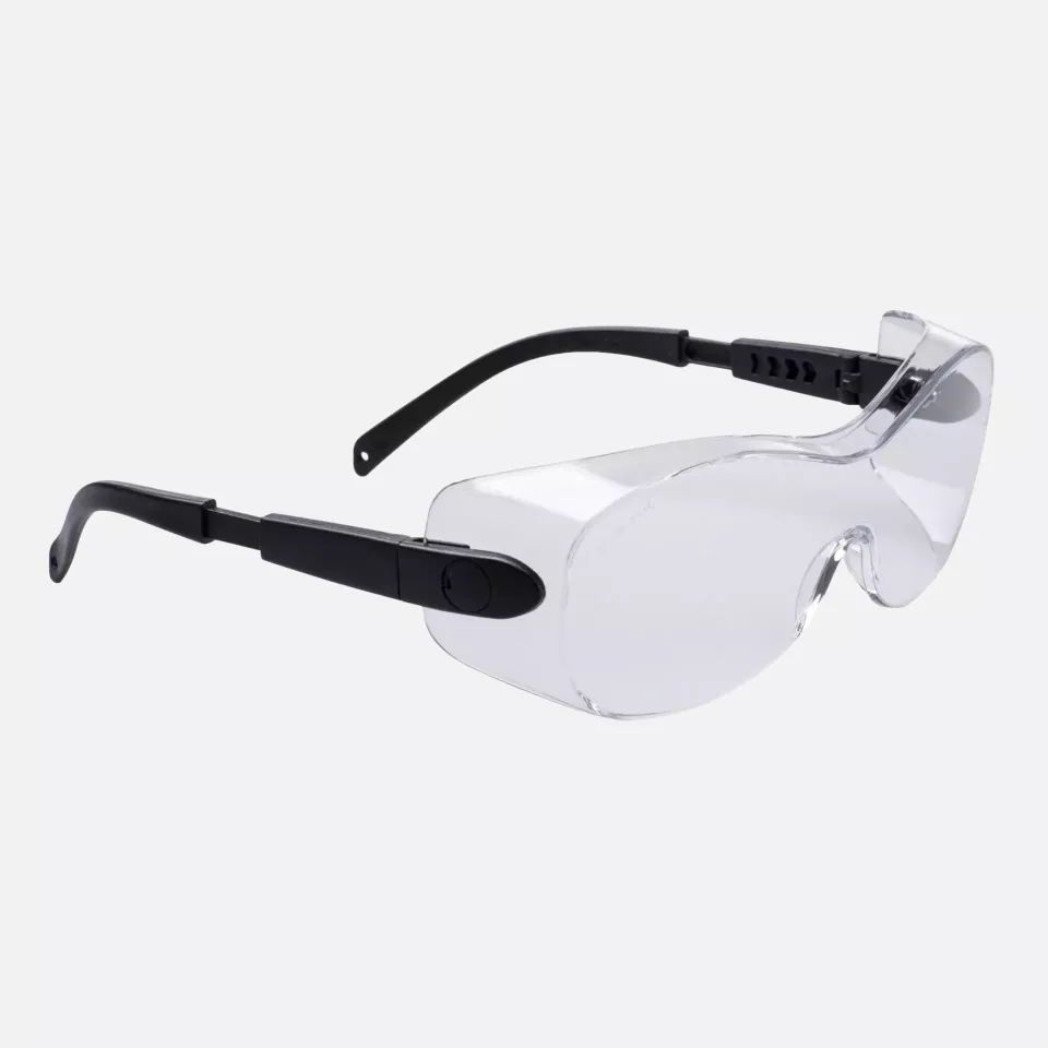 Portwest PS30CLR, Over-Safety Glasses, Clear, image 1, gallery thumbnail