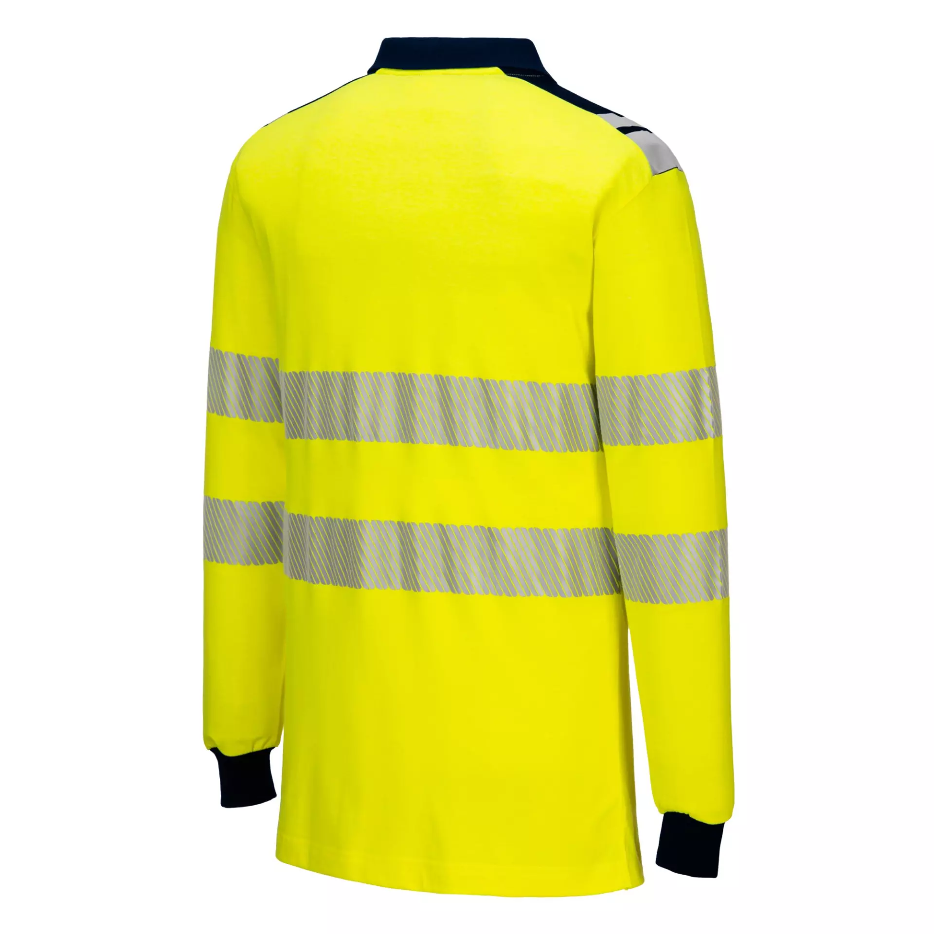 Portwest FR702YNR, PW3 FR Modaflame Hi-Vis Poloshirt, Gelb/Marine, image 4