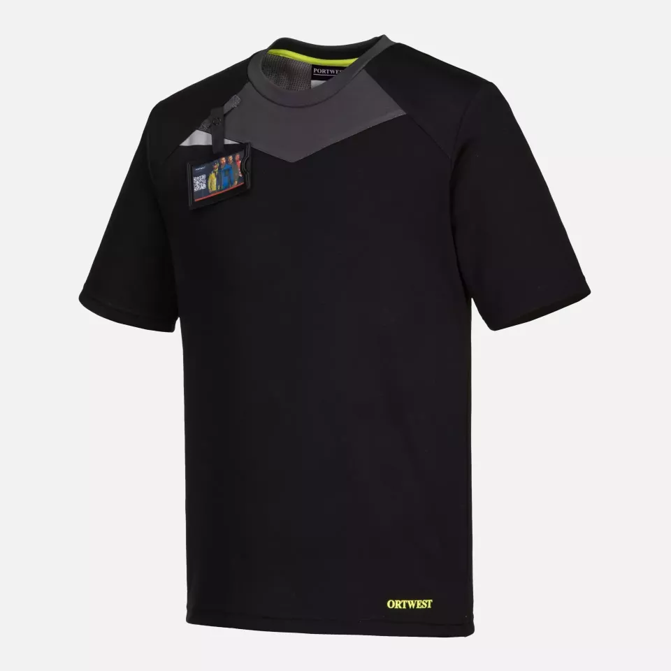 Portwest DX411BKR, DX4 T-Shirt S/S, Black, image 7, gallery thumbnail