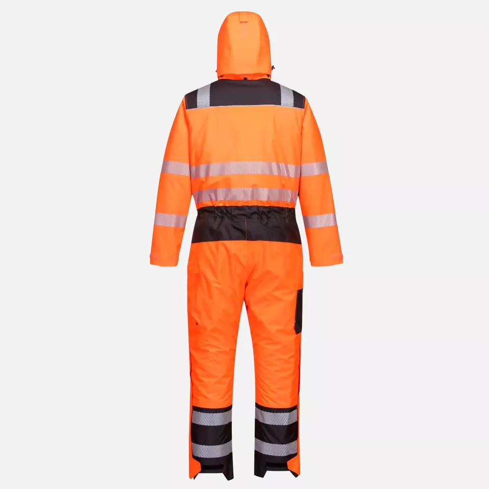Portwest PW352OBR, PW3 Hi-Vis Winteroverall, Orange/Schwarz, image 1, gallery thumbnail